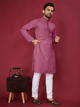 Designer Lucknowi Sequins Kurta Men's Wedding Kurtas Pajama