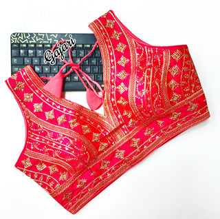 Gajari blouse for saree