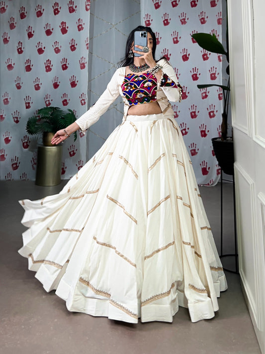 White navratri lehenga choli for women with price
