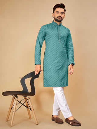 Lucknowi Kurta Pajama Traditional Kurta For Mens