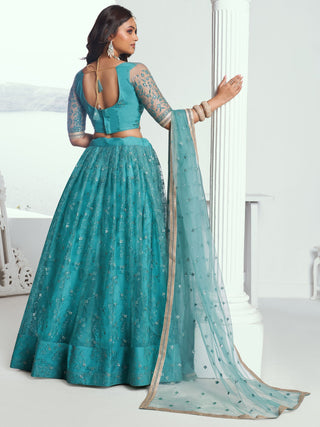 Rama Green Lehenga bridal
