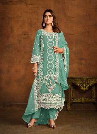 Green suit with Dupatta
