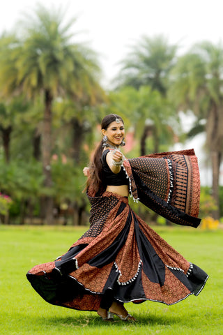 Black Ghagra Choli For Women