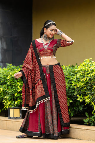 Maroon Lehenga for Women
