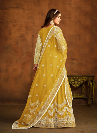 Women's yellow suit for haldi
