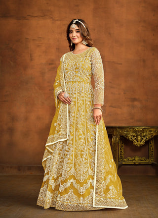 Yellow salwar Kameez latest designs
