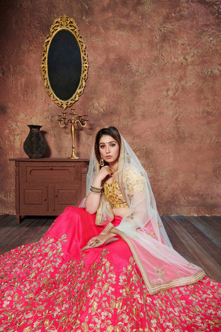 Mulberry silk lehenga choli