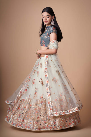 Ivory  lehenga choli