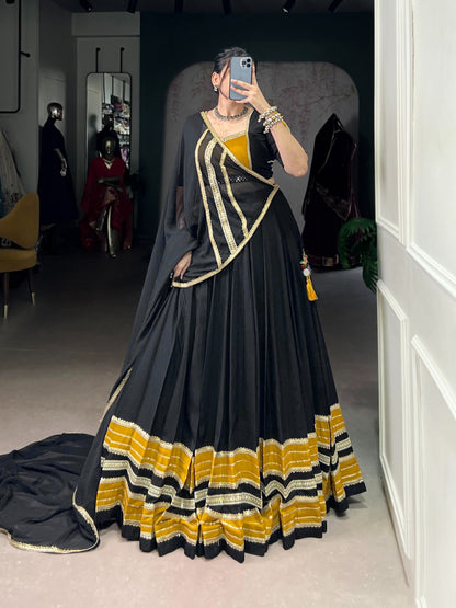 Festive wear black chaniya choli in USA