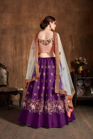 Light purple lehenga choli for wedding