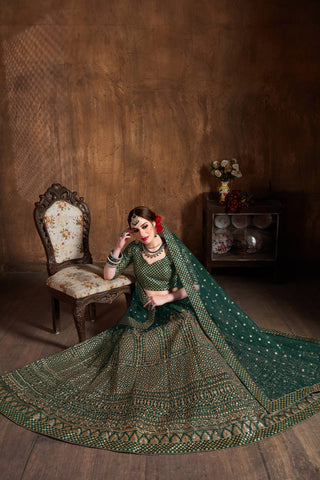 Green Lehenga for Mehendi