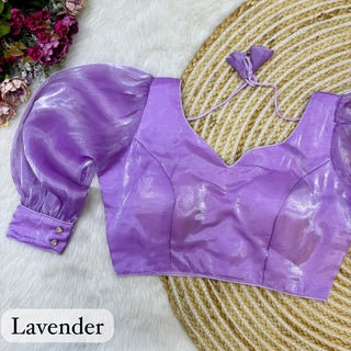 Women heavy soft silky zimichoo  Lavender blouse