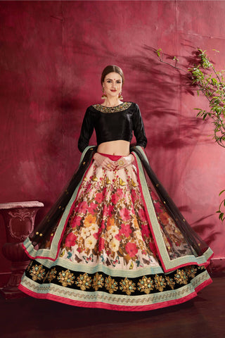 Sangeet black Lehenga Choli