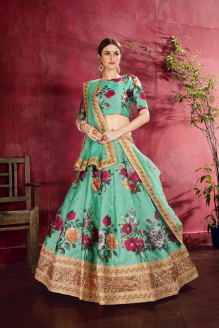 Green Lehenga Choli