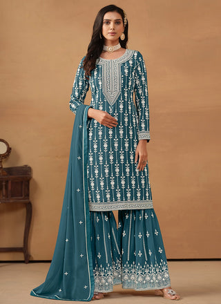 Rama color georgette sharara suit for women price
