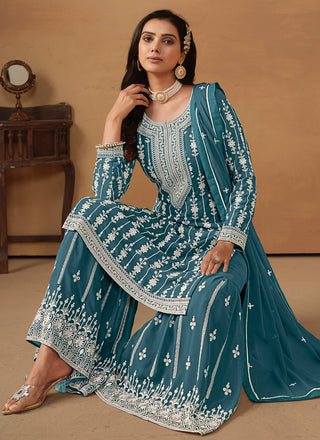 Rama color georgette sharara suit for women online
