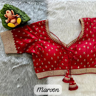 Maroon Blouse For Wedding Choli