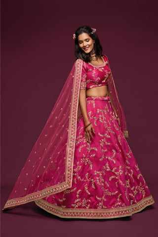 Rani Pink Bridal Lehenga