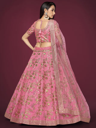 peach colour lehenga for engagement