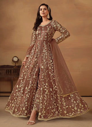 Brown salwar suit design
