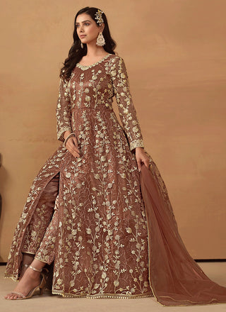 cording work long salwar suit for women images