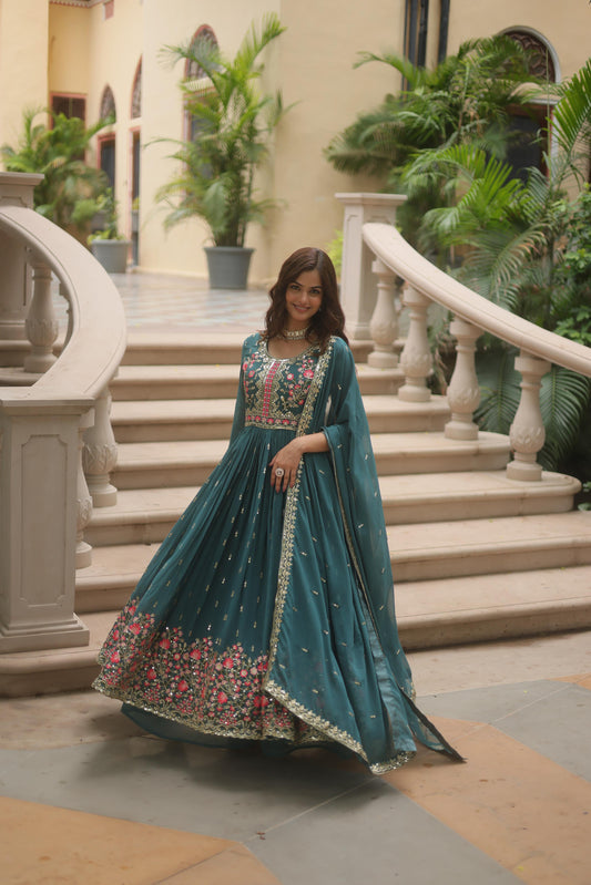 Rama color georgette sharara suit for women
