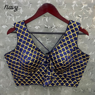 Beautiful Work Navy Blouse