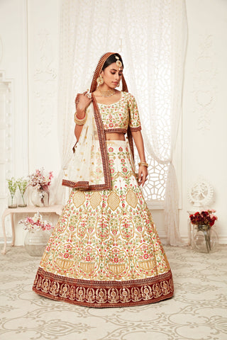 off white lehenga for engagement