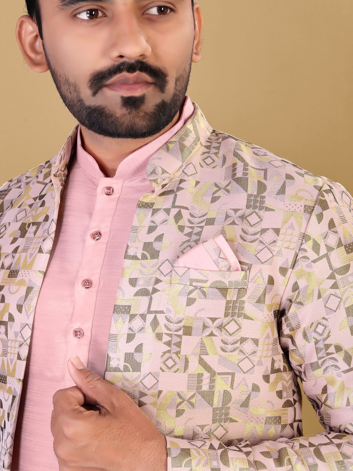 Traditional Indian Wear Long Kurta Pajama And Koti