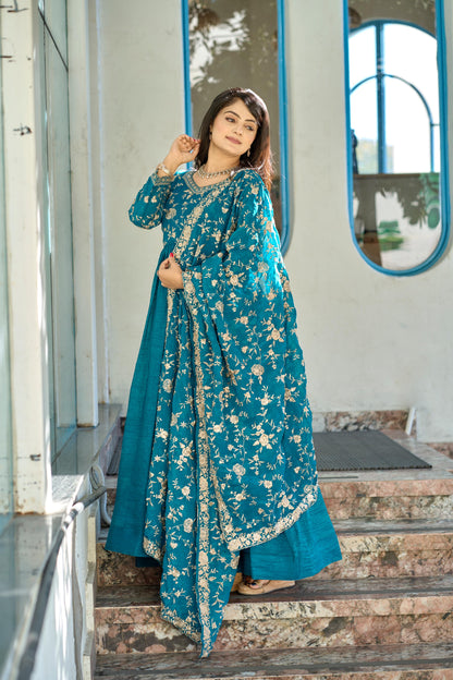 Rama color crunchy gown online shopping

