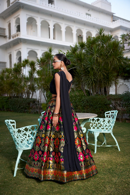 Black Color Ready to Wear Lehenga Choli for Party