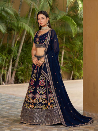 designer georgette lehenga