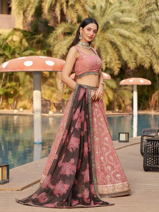 Designer Georgette Lehenga