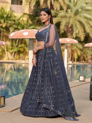 simple party wear lehenga