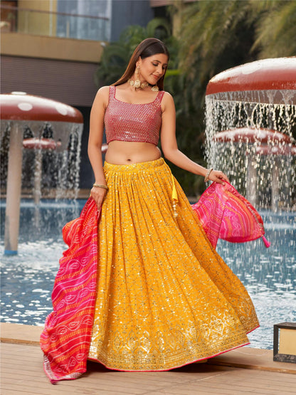 yellow lehenga for wedding