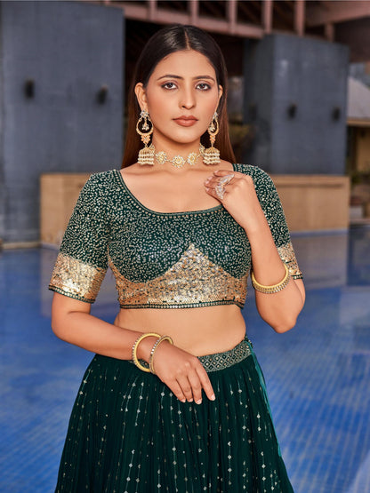 Designer Georgette Lehenga