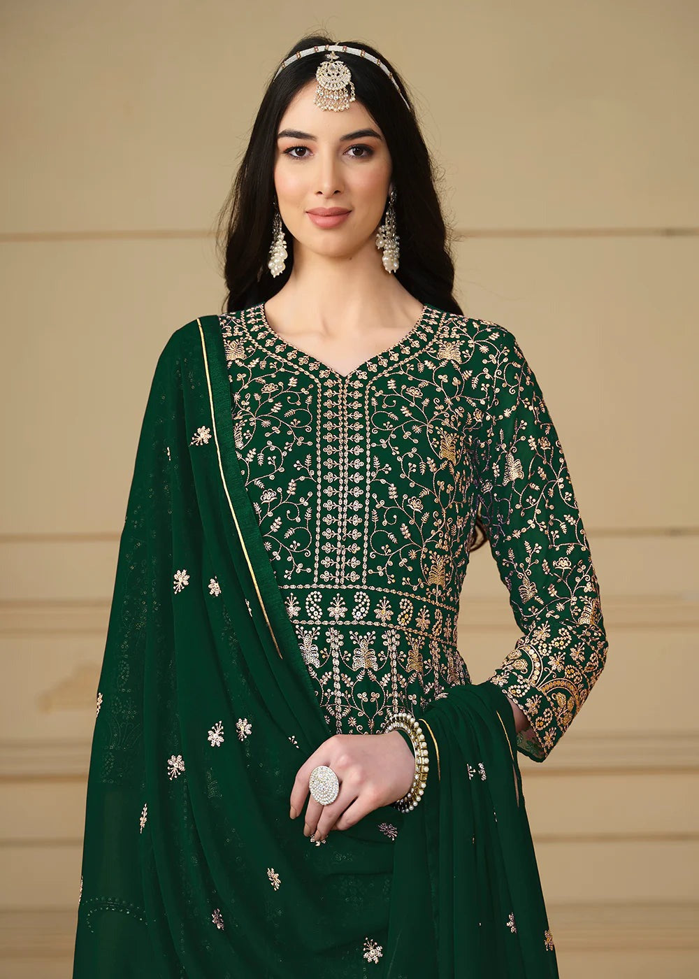 Green Gown for wedding
