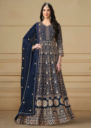 Rama color georgette gown for women price
