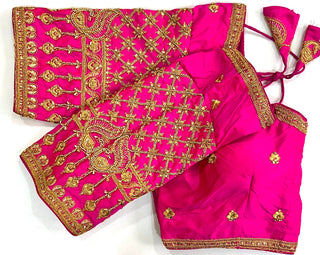 Pink sarees blouse for online