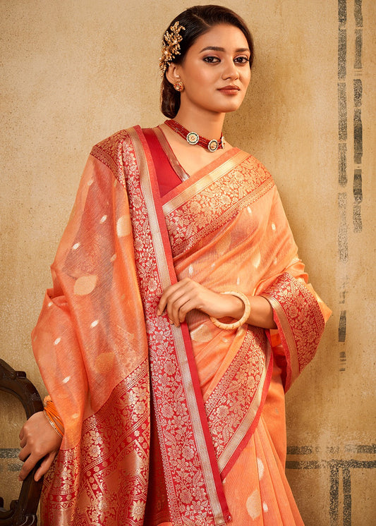 Tissue weaving sarees online shopping 
