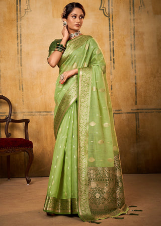 Pista tissue weaving sarees online shopping
