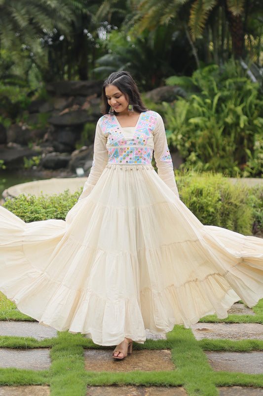 Cotton Gown for Party
