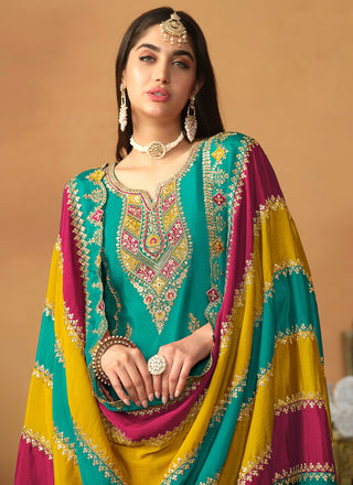 Wedding wear Rama color salwar kameez online