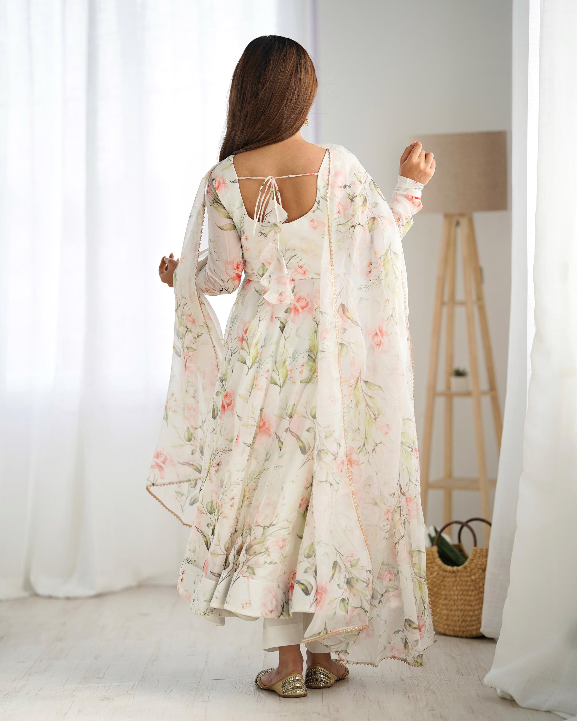 Organza suit with Dupatta
