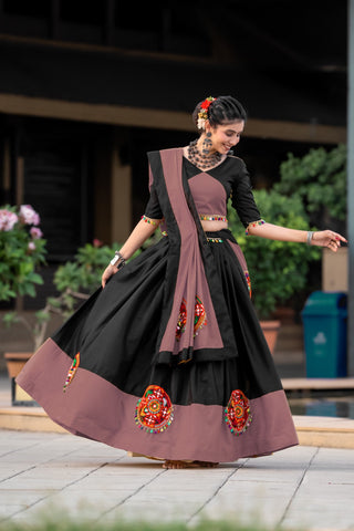 Light brown lehenga combination blouse