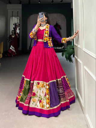 Simple chaniya choli for Navratri
