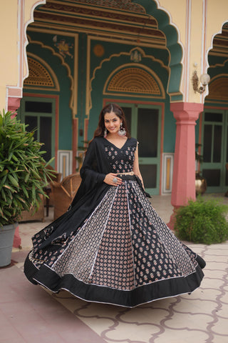 Black lehenga choli for online