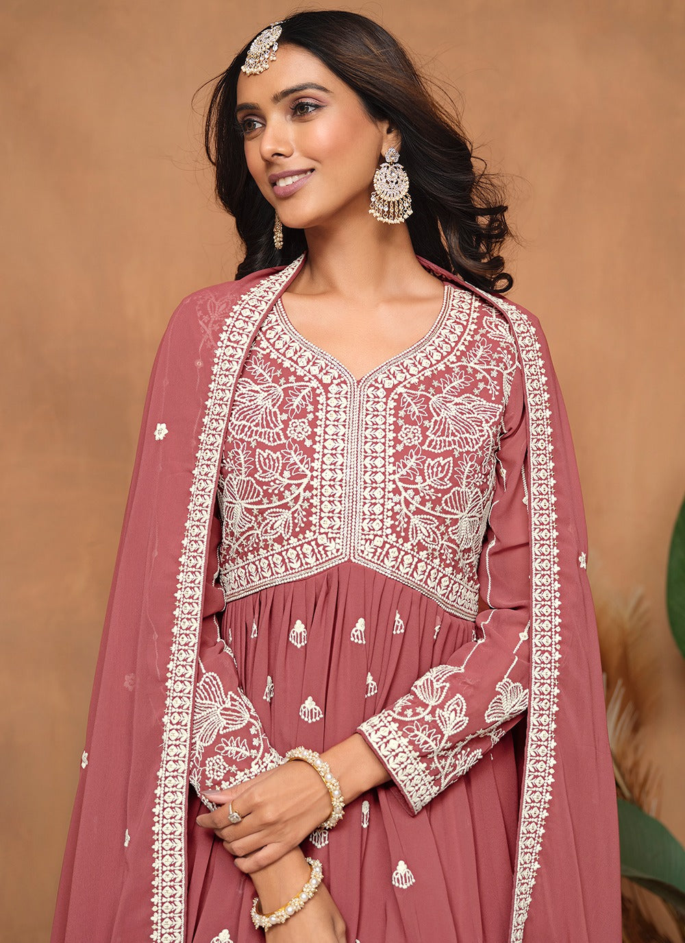 Peach Sharara Suit for wedding
