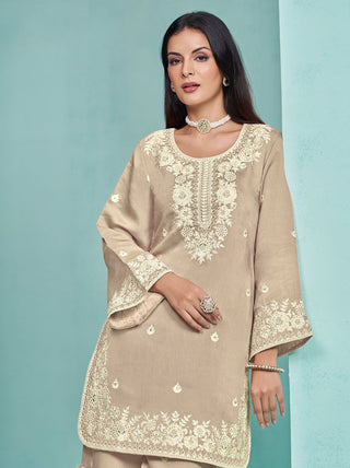 Beige color salwar suit for women price
