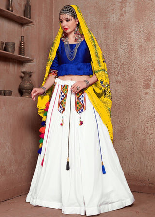 White chaniya choli navratri online shopping
